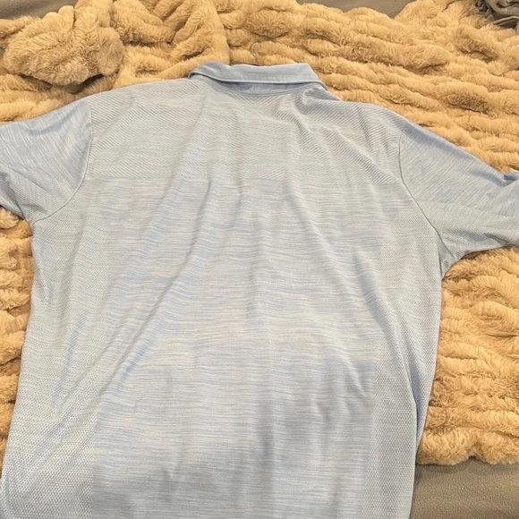 Men’s Tommy Bahama Sky Blue Polo Shirt - Picture 4 of 5